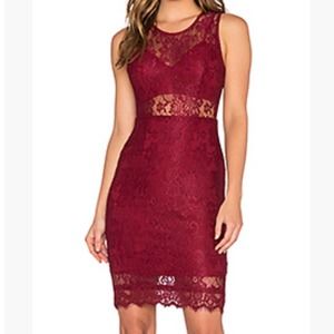 REVOLVE NBD Peakaboo Sheer Lace Cocktail Dress XS